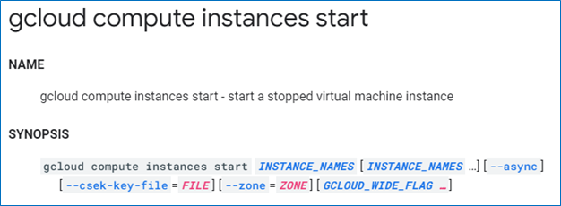 GCP Docs help page