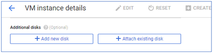 Attach existing disk