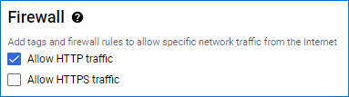 Allow HTTP traffic on the webserver instance