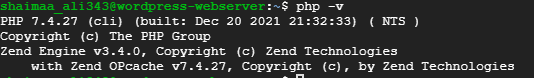 Testing PHP installation
