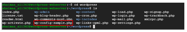 Sample Configuration file