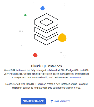 Create or Migrate Cloud SQL instances dialog