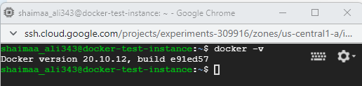 Docker engine successfully installed