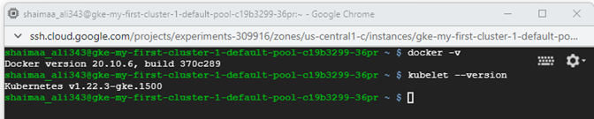 Verifying a node's setup