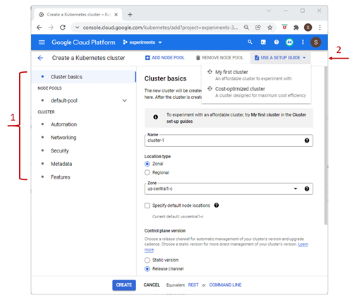 Kubernetes cluster setup