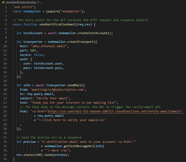Send Verification Email Code