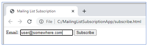 Testing - subscribe.html